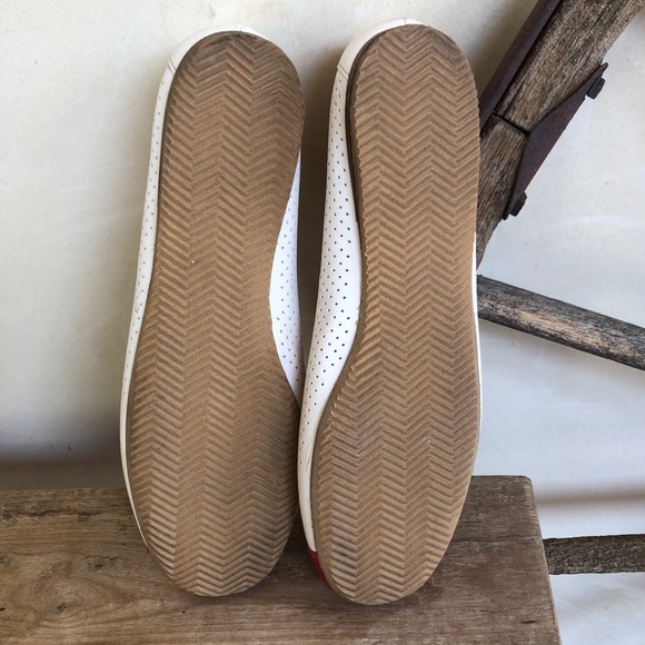 PRADA Cute Leather Flats Red Capped Toe Bow ITALY - Picture 12 of 12